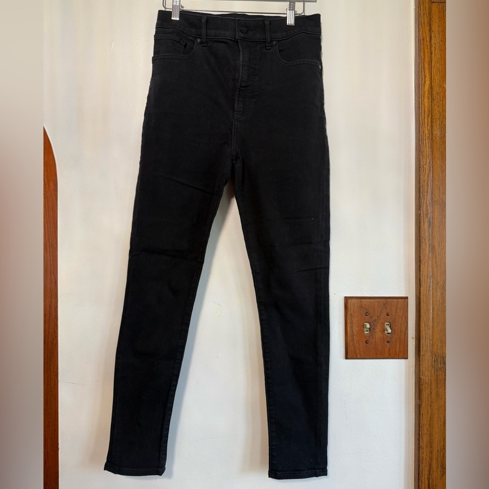 Express Dark Black Skinny Jeans